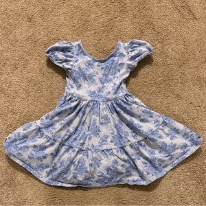 Janie & Jack Floral Blue Kids Dress